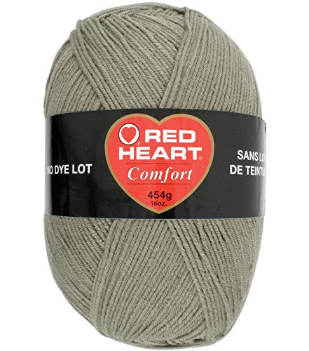 Red Heart Comfort Yarn Claret - Size 4 Medium Worsted Acrylic for Knitting & Crocheting - 867 Yards, USA Made, 4 Pack