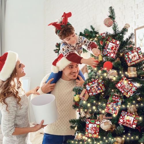 Christmas Photo Frame Craft Set - 96 Pack with Stickers, 6 Styles