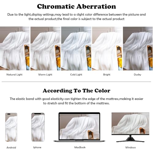 Fleece Leaves Pattern Throw Blanket - White 50x60 Inches