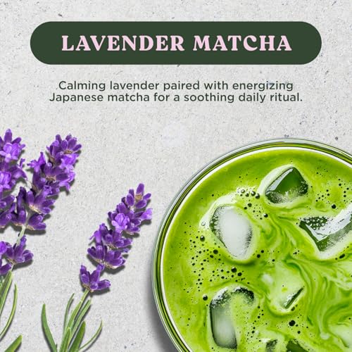 Premium Lavender Matcha Tea Sticks - Organic, Calming Blend