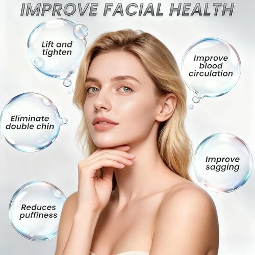 Eavkoar Lymphatic Contour Facial Brush & Drainage Massager for Chin and Neck