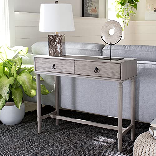 Safavieh Home Collection Aliyah Greige 2-Drawer Console Table