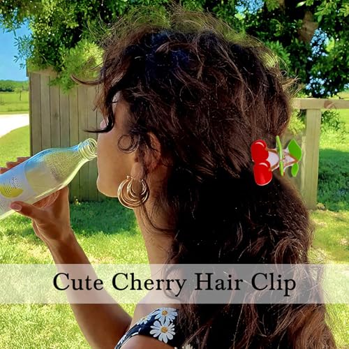 WHAVEL Cherry Hair Claw Clips 2PCS Cute Fruit Hair Accessories
