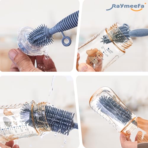 Raymeefa Double-Sided Silicone Bottle Brush for Easy Cleaning
