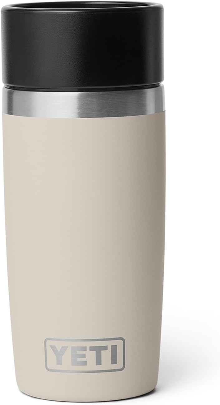YETI Rambler 12 oz Travel Bottle - Stainless Steel, Vacuum Insulated, Leakproof Commuter Cap | Cape Taupe
