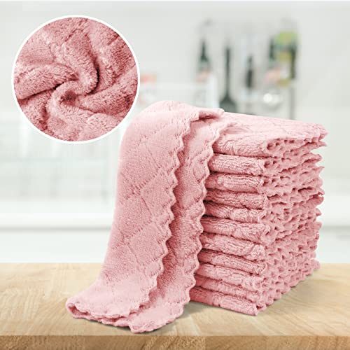 UMANI 12 Pack Microfiber Cleaning Cloths - 10x6 Inch Reusable Rags