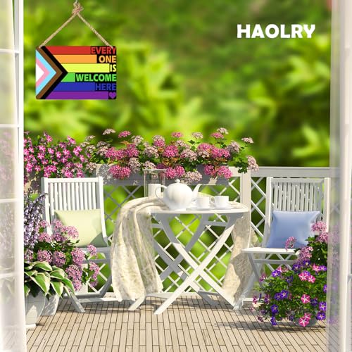 Rainbow Metal Garden Sign - LGBT Pride Decor, 8x12 Inch
