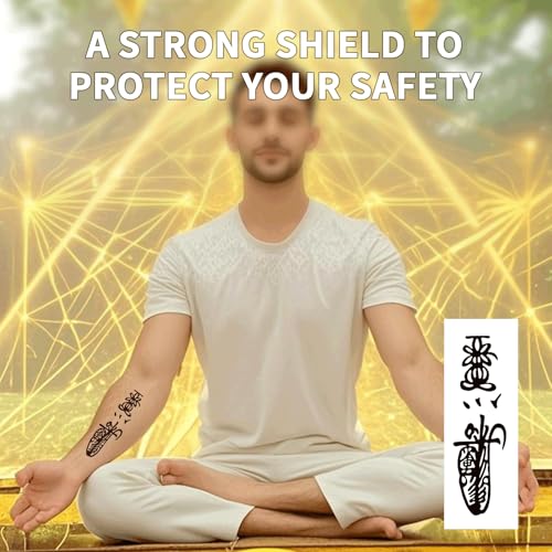 Feng Shui Talisman Temporary Tattoo - Waterproof Spiritual Body Art