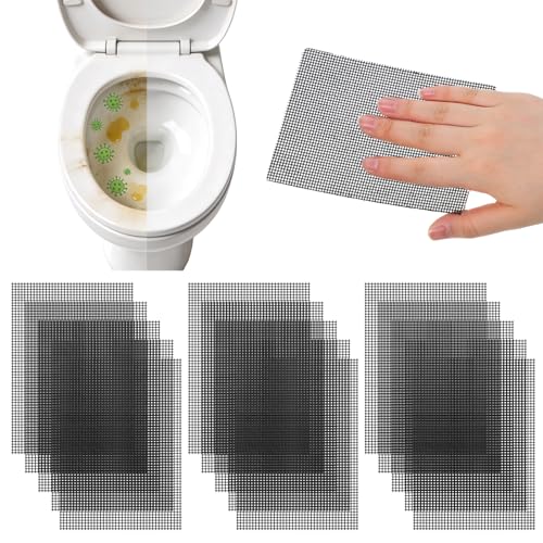 15-Piece Heavy Duty Mesh Scrubbing Pads for Toilet and Bathroom Cleaning