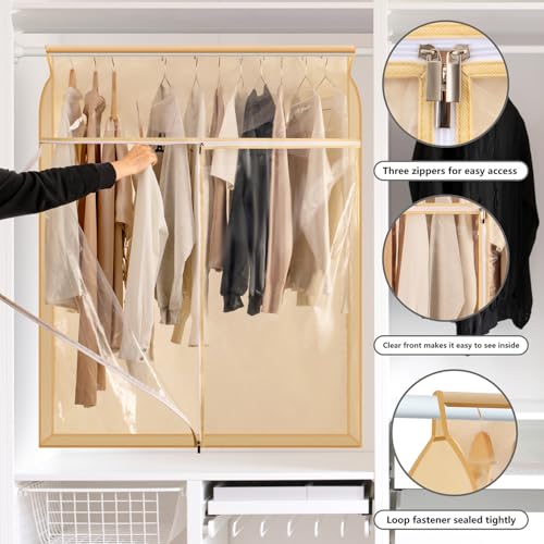 Garment Rack Cover - Dust-Proof Clothes Protector with Clear Window