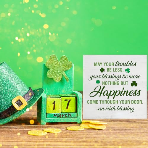 St. Patrick's Day Wooden Decorative Sign - 5 Inch Rustic Decor