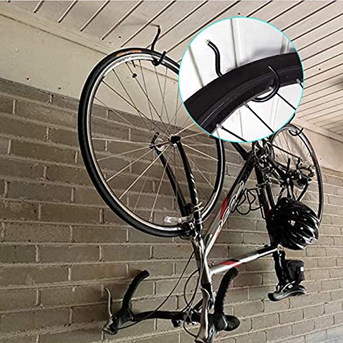 Heavy Duty Bicycle Wall Mount Hooks Set - Easy Install Bike Storage Gear