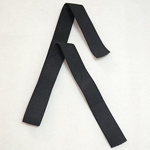Luwigs Black Elastic Bands for Wig Making & Lace Frontal 6pcs