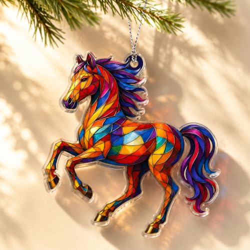 Acrylic Horse Suncatcher Ornament – Horsegifts1 for Horse Lovers