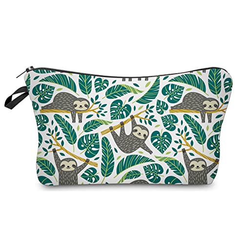 Deanfun Small Waterproof Makeup Bag, Cute Travel Cosmetic Pouch for Women