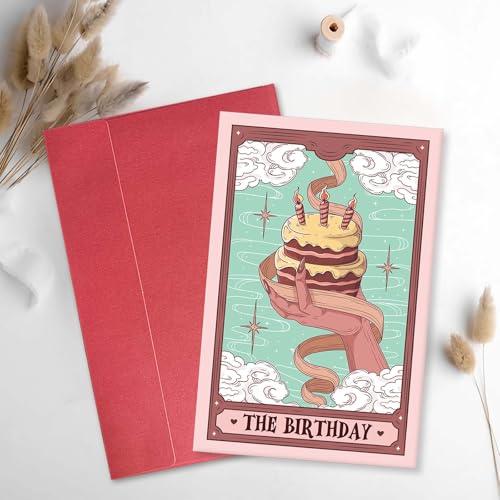 Tarot Birthday Card for Tarot Lovers | Magical 8x5.3 Card