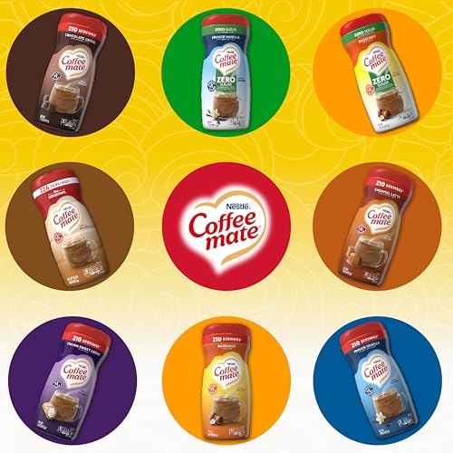 Coffee-Mate Zero Sugar Hazelnut Coffee Creamer, 10.2 oz (Pack of 6)