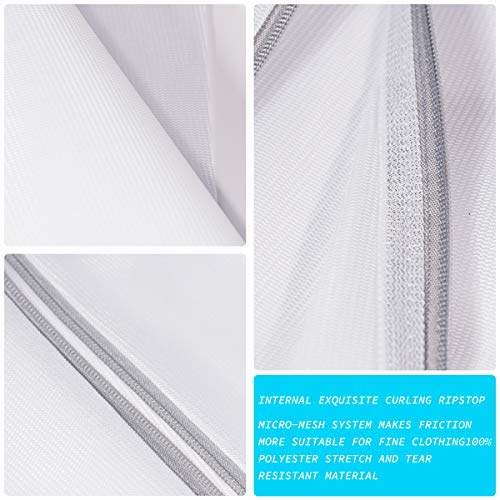 SUERIV 4-Pack Mesh Laundry Bags for Delicates - 16 x 20 Inch Wash Bags