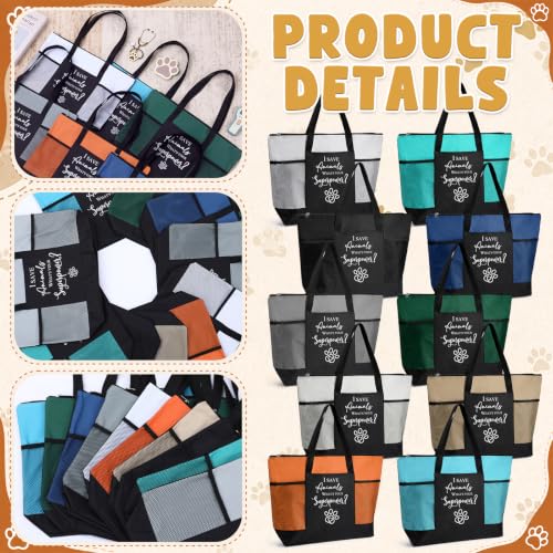 Vet Tech Tote Bags Set - 10 Multicolor Utility Bags for Professionals & Gifts