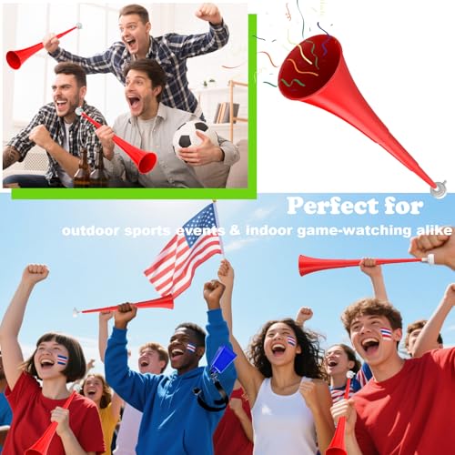 24-Inch Collapsible Vuvuzela Stadium Horn - Noise Maker for Sports
