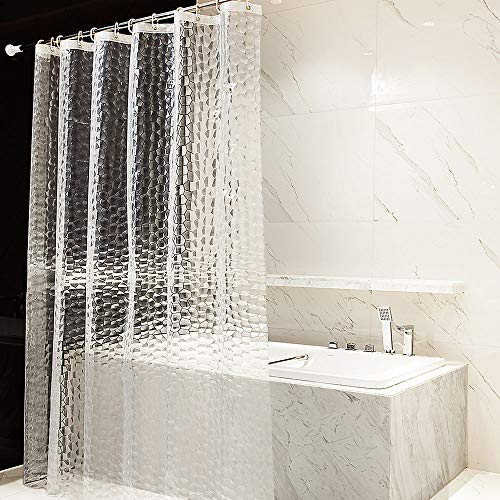 OTraki Clear Shower Curtain Liner 72x78 inch Waterproof EVA