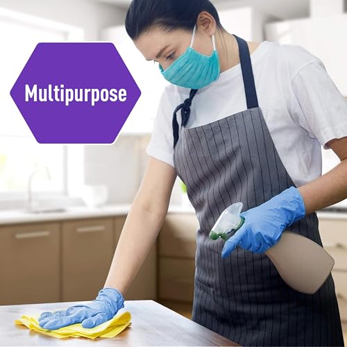 MED PRIDE Large Nitrile/Vinyl Blend Exam Gloves, 100-Count - Powder-Free