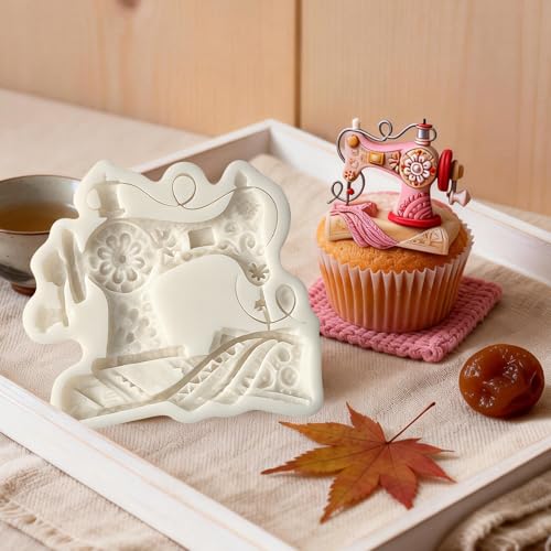 Sewing Machine Silicone Mold for Cake Decorating Fondant Candy Resin