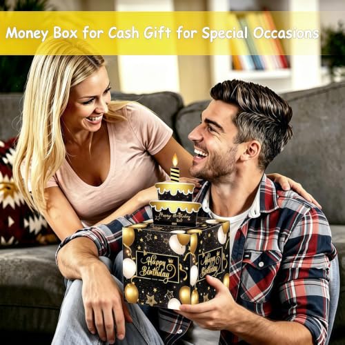 Creative Birthday Cash Surprise Box with Pull-Out Card
