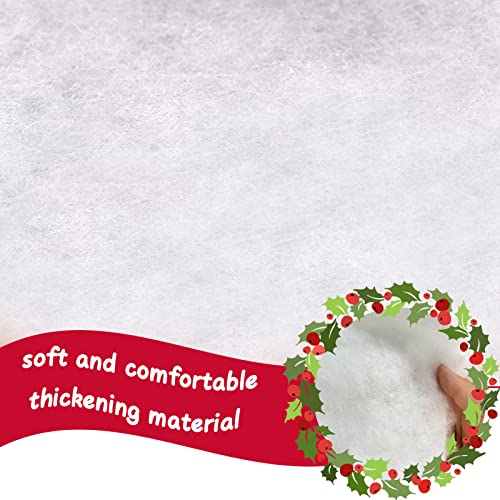 3 Roll Xmas Snow Blanket - Thick Artificial Cotton Snow for Christmas Decorations - White Fluffy Winter Snow Sheets