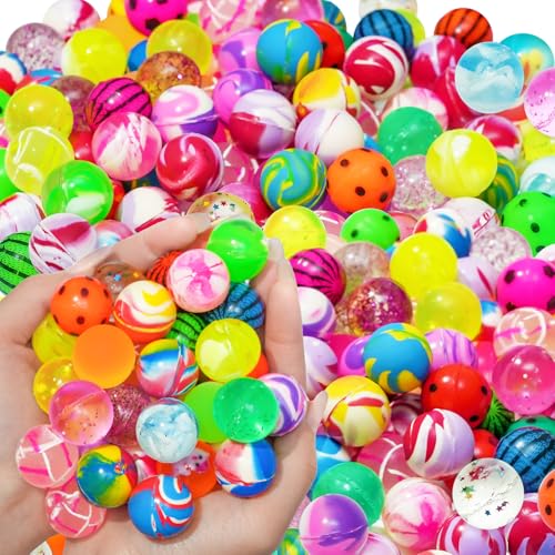 50PCS 27mm Bouncy Balls for Kids - Vibrant Rubber Party Favors