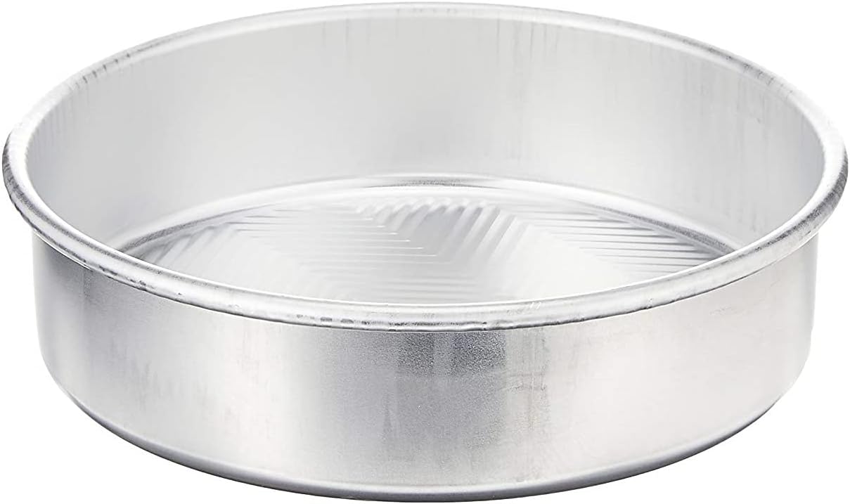 Nordic Ware 9-Inch Round Cake Pan Set - Durable Natural Finish | Perfect for Baking 2-Pack