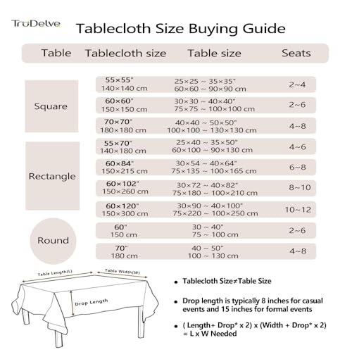 Beige 70-Inch Round Outdoor Tablecloth - Fall Pattern, Heavy Waterproof Fabric