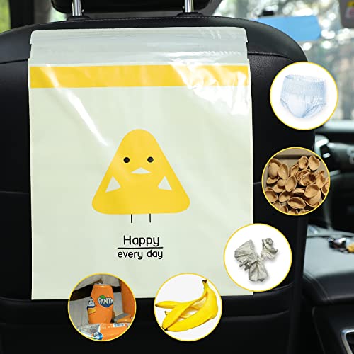 60PCS Portable Waterproof Car Trash Bags - Easy Stick-On & Leakproof