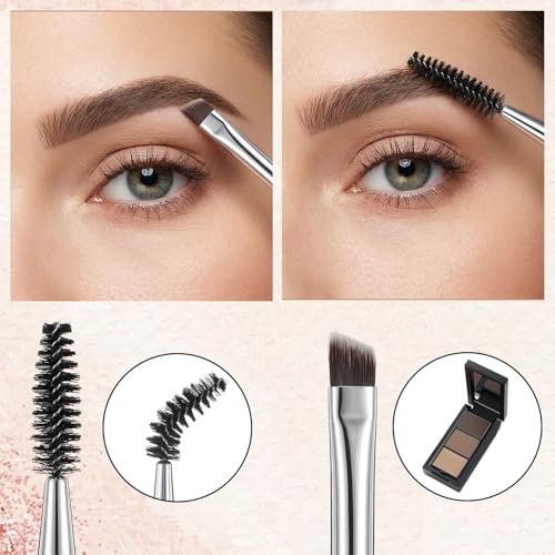 Tiesome 12-Piece Double-Sided Eyebrow Comb and Eyelash Brush Set