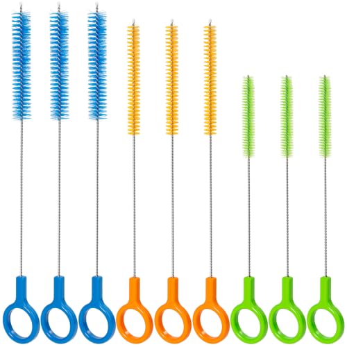 Diumepo Stainless Steel Straw Cleaner Brush Set, Extra Long Reusable Brushes