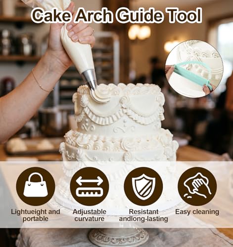 Adjustable Cake Arch Guide Tool Set - 4 PCS for Professional Baking