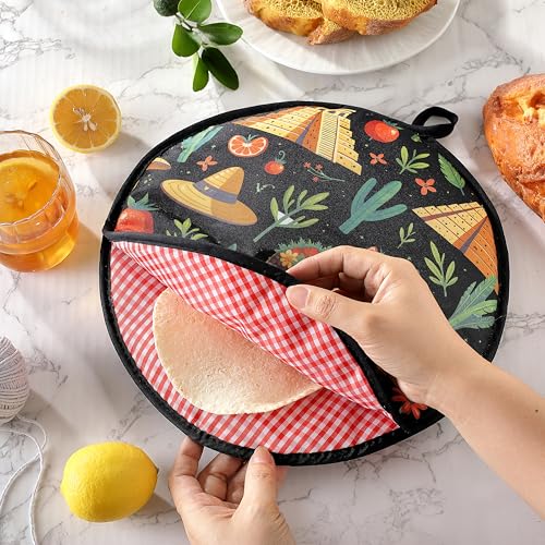 12-Inch Tortilla Warmer Pouch - Microwave Safe & Insulated
