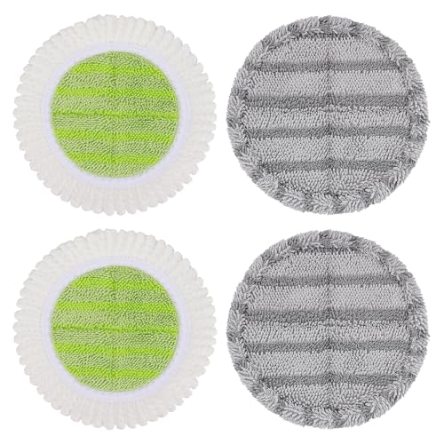 6.3-Inch Electric Mop Pads for Vmai, Bissell & More - 4 Pack