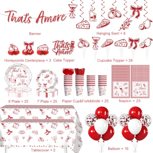 That's Amore Party Decorations Kit for 25 Guests | Italian Theme