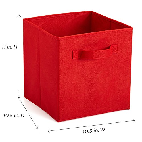 ClosetMaid Cubeicals Fabric Drawer - Red, 11" x 10.25" x 10.25"