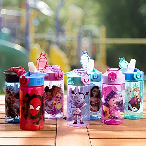 Zak Designs Spider-Man Kids Leak-Proof 16oz Water Bottle - BPA-Free, Red (Pack of 2)