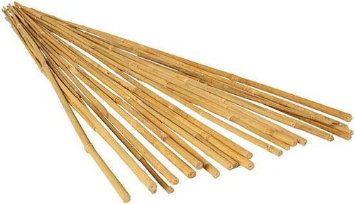 GROW!T Bamboo Stakes - 4 Foot Natural Support for Plants | Pack of 25, Tan Color