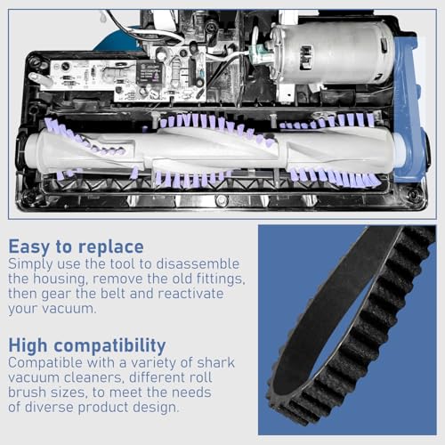 3-Pack Replacement Vacuum Belts for Shark Navigator Lift-Away UV440/UV441