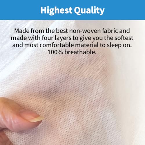 ForPro Premium Disposable King Bed Sheet Set - White, 4-Piece