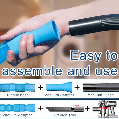 Dryer Vent Cleaning Kit - Flexible Vacuum Hose Attachment for Lint Removal