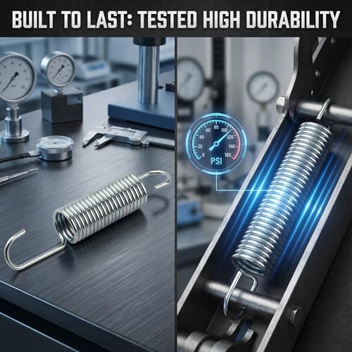 3-5/8 Inch Recliner Tension Spring Replacement - 2 Pack Stainless Steel