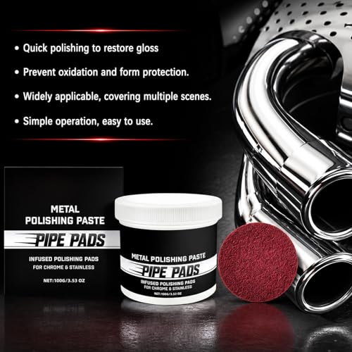 Metal Polishing Paste Kit - Scratch Remover for Chrome, Aluminum & Stainless Steel