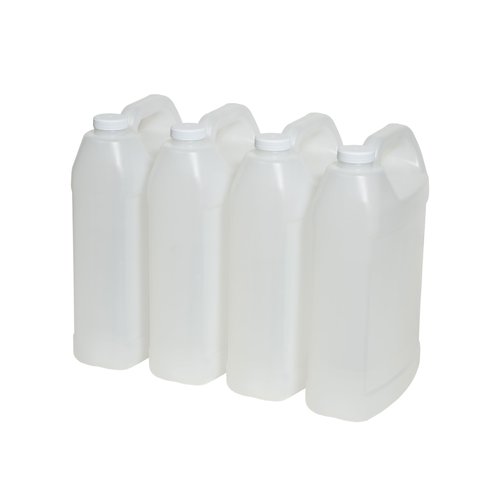FastRack 1 Gallon Water Jug (Pack of 4) | F-Style Reusable Plastic Jug with lid for Liquids | Heavy-Duty Water Container for Storage, Camping | BPA-Free Gallon Jugs with Lid