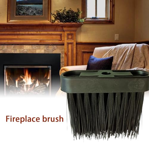 2Pcs Fireplace Brush Replacement Head - Oblong Hearth Cleaning Brush