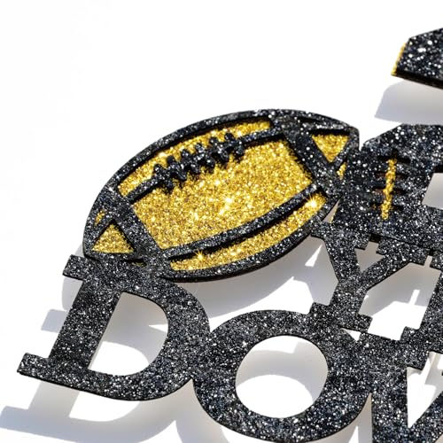 2nd Year Down Football Cake Topper - 2nd Birthday Party Decorations